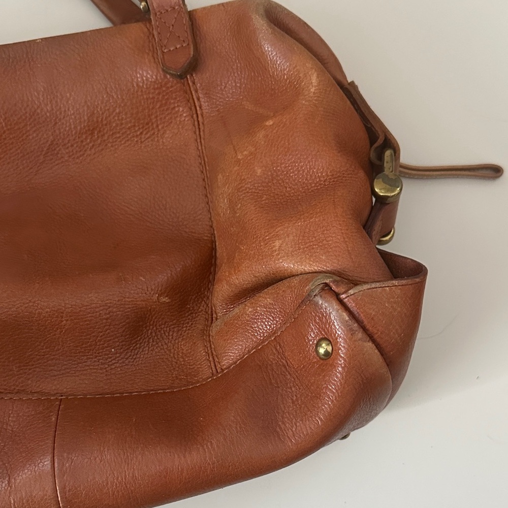 Madewell • Brown Leather Satchel Handbag - Picture 12 of 12